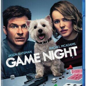 NEW NIP Blu-Ray GAME NIGHT Movie Jason Bateman, Rachel McAdams & Jesse Plemons.